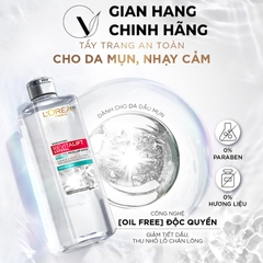 Nước tẩy trang và làm sạch sâu 3-in-1 L’Oreal Paris Micellar Water 400ml