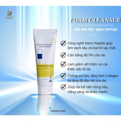 Sữa rửa mặt làm sạch sâu, loại bỏ bã nhơn Visiami Nano Collagen Pedtide -anh