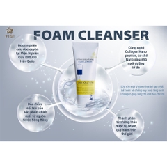 Sữa rửa mặt làm sạch sâu, loại bỏ bã nhơn Visiami Nano Collagen Pedtide -anh