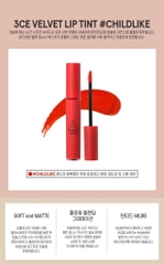 Son kem 3CE Soft Lip Lacquer - MẪU LÙN-hàn