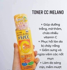 Nước Hoa Hồng Mentholatum Melano CC Rohto dưỡng trắng da ngừa thâm nám Nhật bản