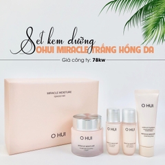 SET KEM DƯỠNG OHUI MIRACLE TRẮNG HỒNG DA-hàn
