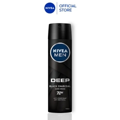 Xịt Ngăn Mùi NIVEA Men Than Hoạt Tính 150ml 72h