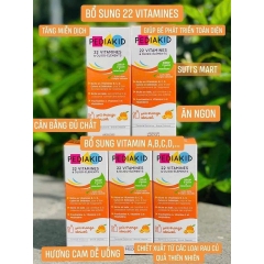 Siro Pediakid 22vitamin và kháng chất -125ml-Pháp (chai)