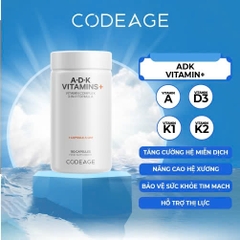 Viên Uống CodeAge ADK Vitamins - BeautyK Code Age Vitamin Tổng Hợp 180 viên, Hỗ Trợ Thị Lực, Bảo Vệ Tim Mạch Từ Mỹ