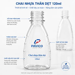 Chi tiết các bộ phận của chai nhựa thân dẹt