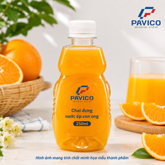 Chai đựng nước ép con ong 250ml dùng cho nước cam tươi