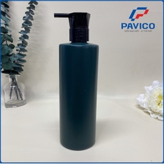 Chai HDPE 500ml dáng trụ màu xanh cổ vịt