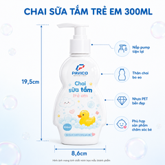 Kích thước chai sữa tắm trẻ em 300ml