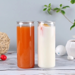 Hộp Nhựa PET Nắp Nhôm Tròn 500ml