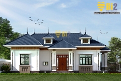 BIỆT THỰ 1 TẦNG MÁI NHẬT B150.N01