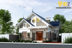 BIỆT THỰ 1 TẦNG MÁI THÁI B120.T01