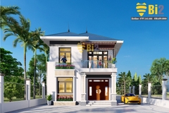 BIỆT THỰ 2 TẦNG MÁI NHẬT TẠI HOÀ BÌNH