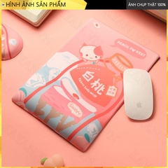 Lót chuột 3D đệm cao su silicon TRÀ ĐÀO LOTCHUOT3D-TRADAO