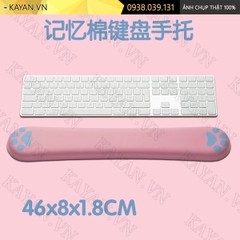 Kê tay đệm cao su non 36x8cm Chân mèo Hồng KETAY-CHANMEOHONG-36X8