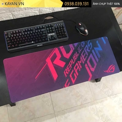 Lót chuột chống nước cỡ lớn 80x30cm dày 3mm ROG-01-80X30