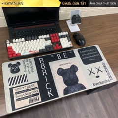 Lót chuột chống nước cỡ lớn 70x30cm dày 3mm BEARBRICK-08-70X30