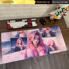 Lót chuột chống nước cỡ lớn 90x40cm dày 3mm GIRL-03-90X40