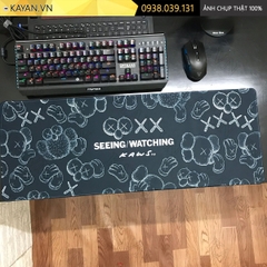 Lót chuột chống nước cỡ lớn 70x30cm dày 3mm KAWS-01-70X30