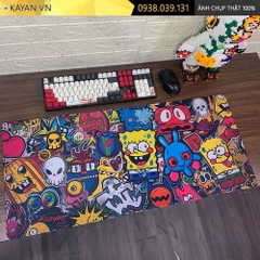 Lót chuột chống nước cỡ lớn 90x40cm dày 3mm STICKER-05-90X40