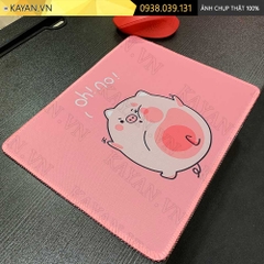Lót chuột chống nước cỡ nhỏ 26x21cm dày 3mm S-22-26X21 (Heo hồng)