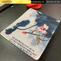 Lót chuột chống nước cỡ nhỏ 26x21cm dày 3mm S-8-26X21 (Bông sen)