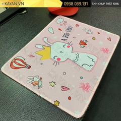 Lót chuột chống nước cỡ nhỏ 26x21cm dày 3mm S-38-26X21 (Thỏ hồng)