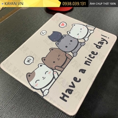 Lót chuột chống nước cỡ nhỏ 26x21cm dày 3mm S-113-26X21 (CUTE-68)