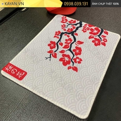 Lót chuột chống nước cỡ nhỏ 26x21cm dày 3mm S-72-26X21 (SAKURA-TRẮNG)