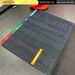 Lót chuột chống nước cỡ nhỏ 26x21cm dày 3mm S-32-26X21 (Shortcut-01)