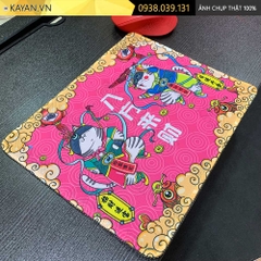 Lót chuột chống nước cỡ nhỏ 26x21cm dày 3mm S-11-26X21 (2 mèo - hồng )