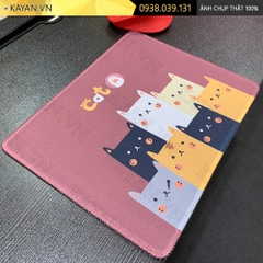 Lót chuột chống nước cỡ nhỏ 26x21cm dày 3mm S-24-26X21 (Đàn mèo - nâu)