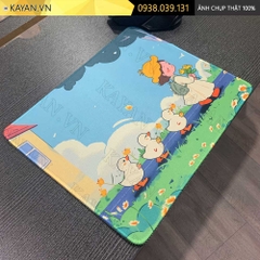 Lót chuột chống nước cỡ nhỏ 26x21cm dày 3mm S-173 (Girl&Duck)