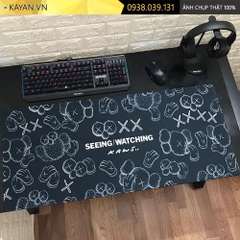 Lót chuột chống nước cỡ lớn 90x40cm dày 3mm KAWS-01-90X40