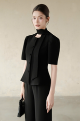 Áo Kiểu Nữ Crystal Top RR25AK116