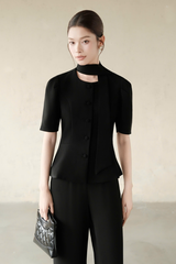 Áo Kiểu Nữ Crystal Top RR25AK116