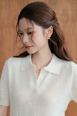 Áo Dệt Kim Berry Polo RR25DK39