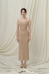 Đầm Dệt Kim Latte Dress RR25DK09