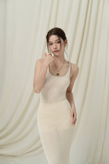 Đầm Dệt Kim Latte Dress RR25DK09