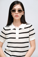 Áo Nữ Dệt Kim Ivy Polo RR24DK06
