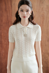 Áo Dệt Kim Jimin Polo RR25DK36