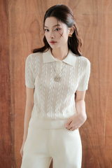 Áo Dệt Kim Jimin Polo RR25DK36