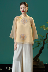 Áo Kiểu Nữ Anh Đào Top RR26AK01