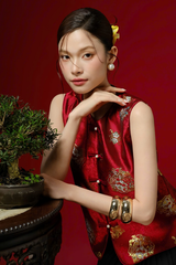 Áo Kiểu Nữ Đỗ Quyên Top RR25AK108