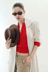 Áo Khoác Kiểu Nữ Silk Trench Coat RR26KK10