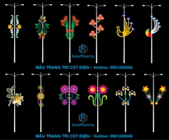 Hoa văn treo cột điện