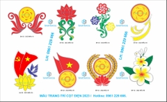 Hoa văn trang trí cột điện