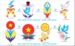 Hoa văn trang trí cột điện