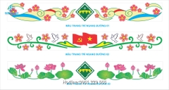 Hoa văn trang trí ngang đường