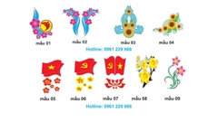 Hoa văn trang trí cột điện